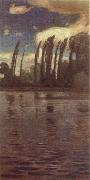 Jan Stanislawski, Poplars Beside the River
